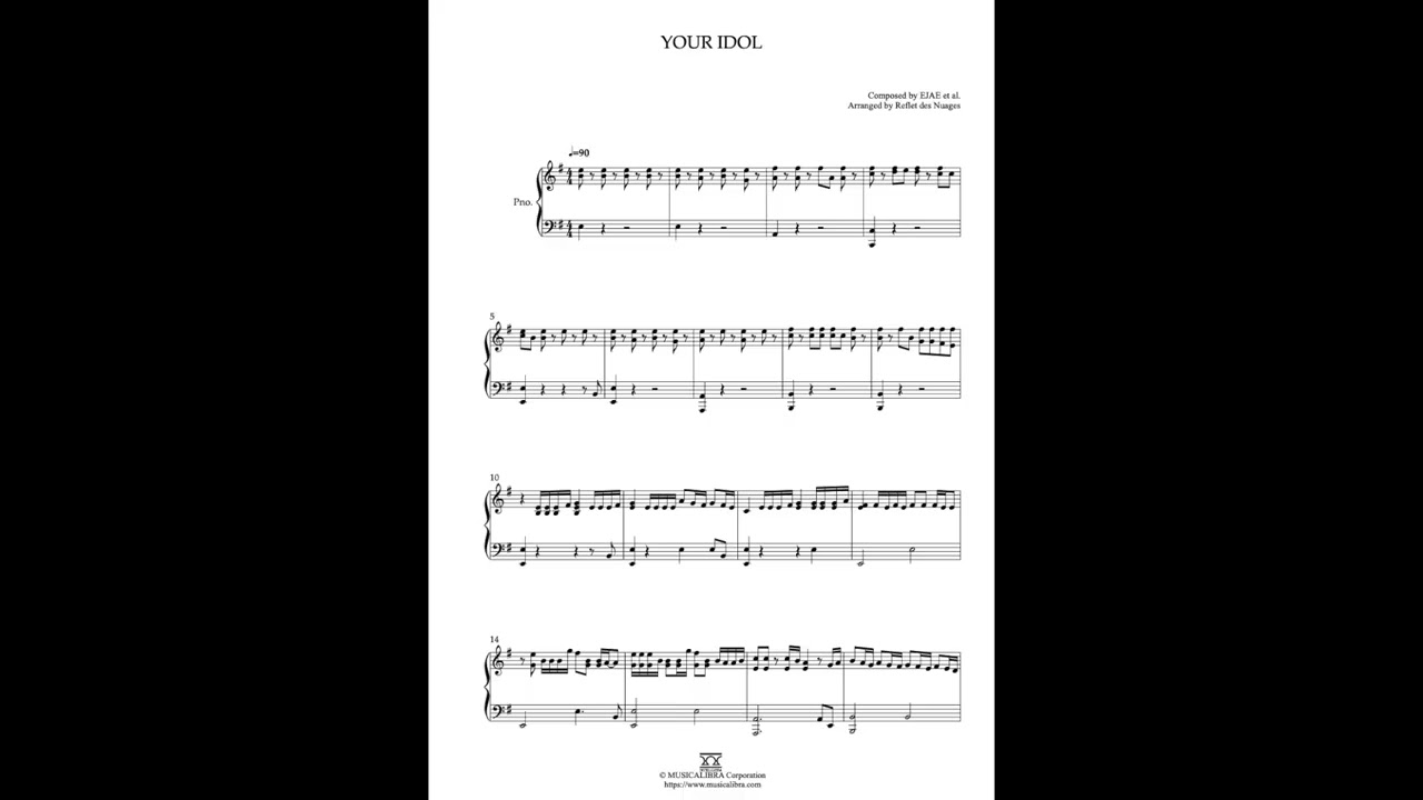 [MUSICALIBRA] Your Idol - Piano Solo