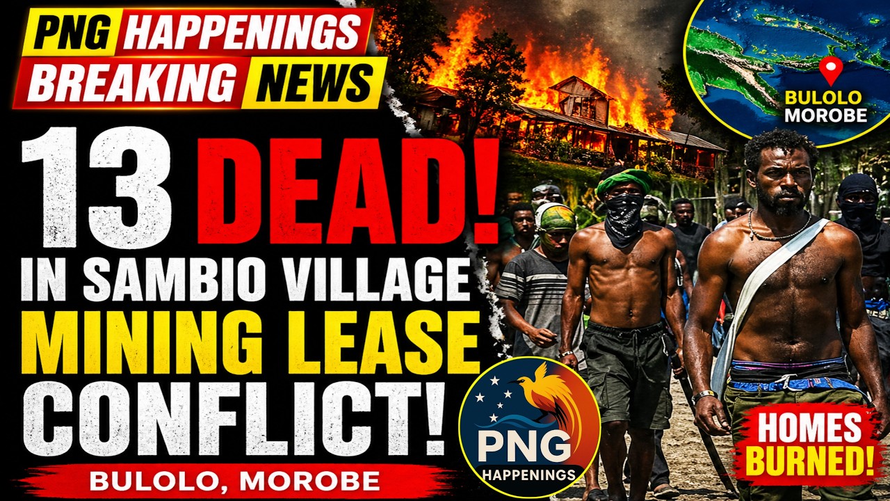 BREAKING NEWS: 13 Killed in Sambio Village Over Mining Lease Conflict | | Bulolo | PNG Happenings