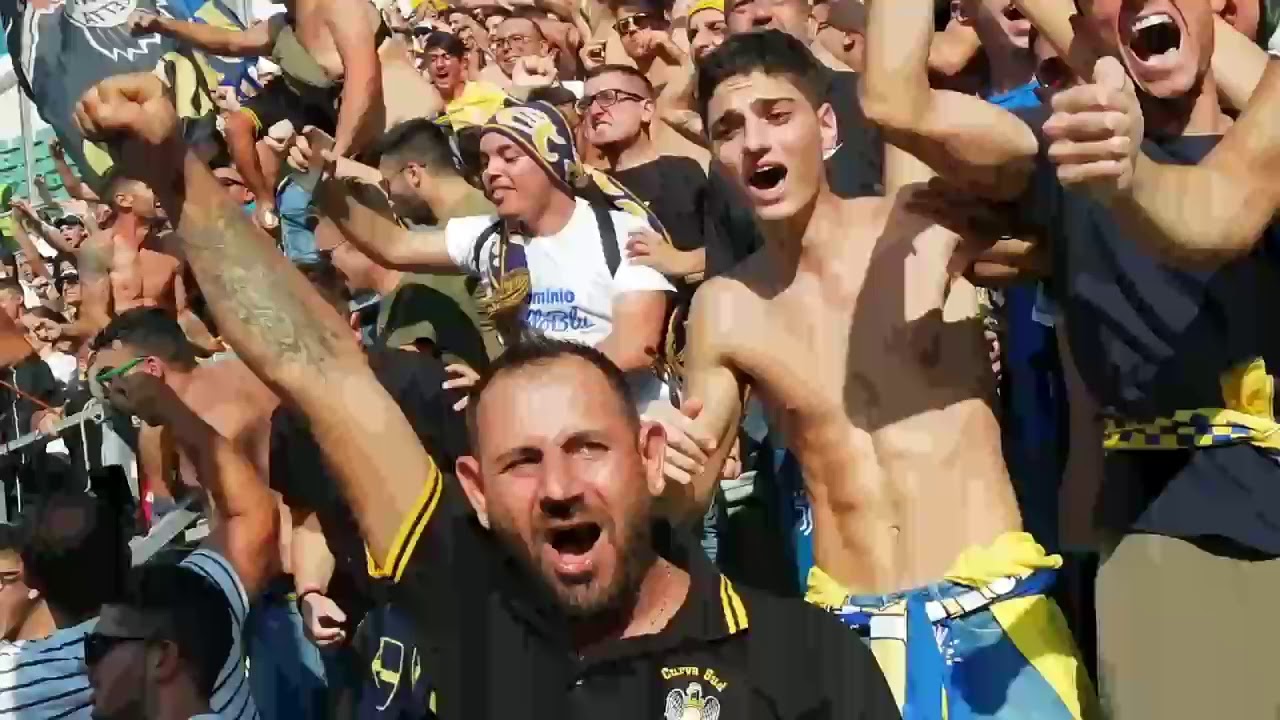 Palermo Licata 2-1 curva ospiti gol e cori  💛💙 💗🖤