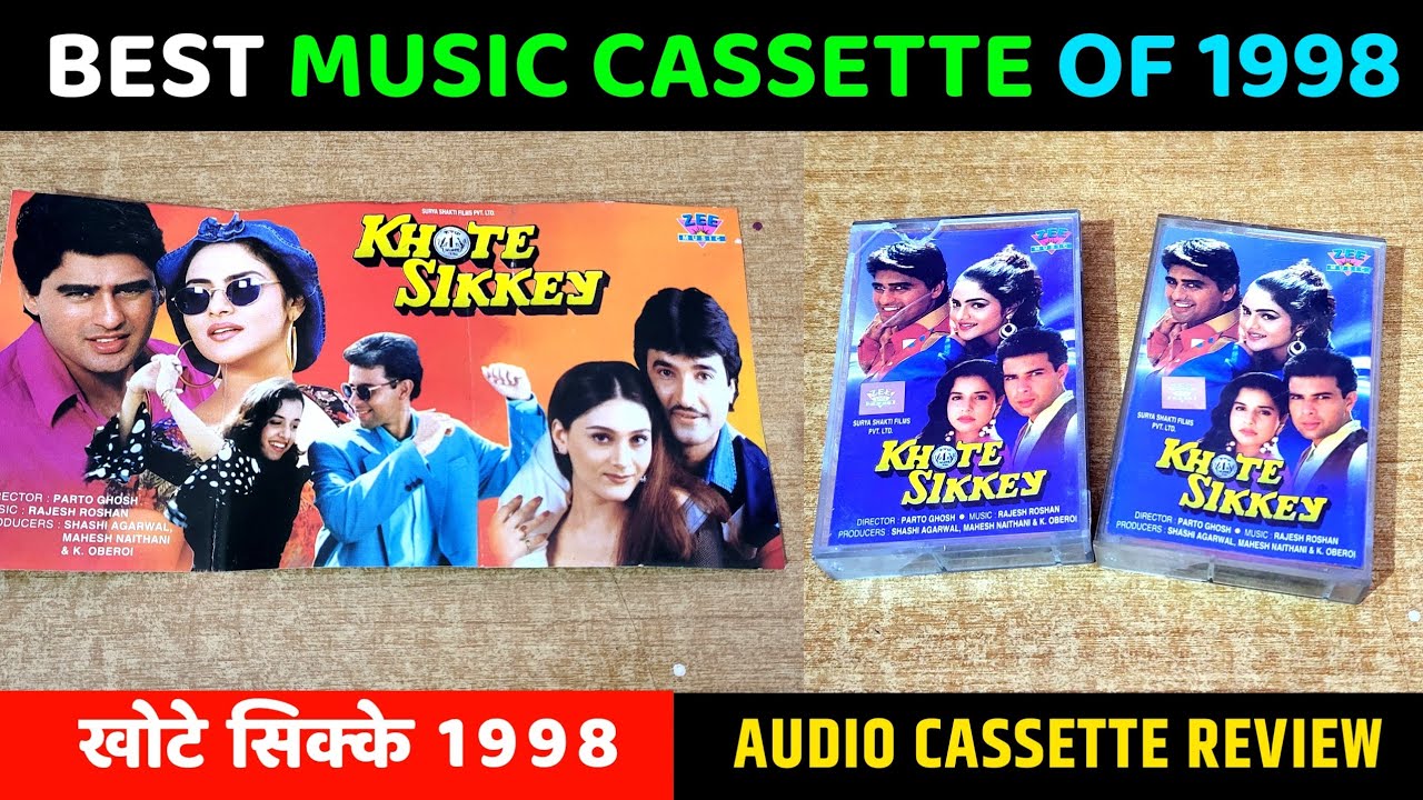 Music Hits of 1998 || Khote Sikke 1998 Audio Cassette Review || Music Rajesh Roshan | 90s Rare Songs