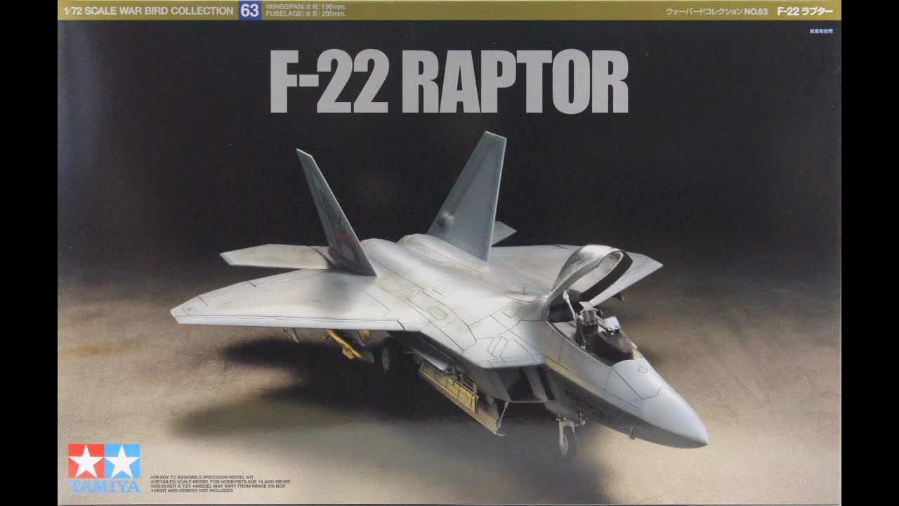 F-22 Raptor : Tamiya : 1/72 Scale Model : In Box Review