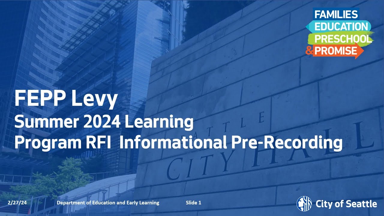 2024 DEEL Summer Learning RFI Info Session