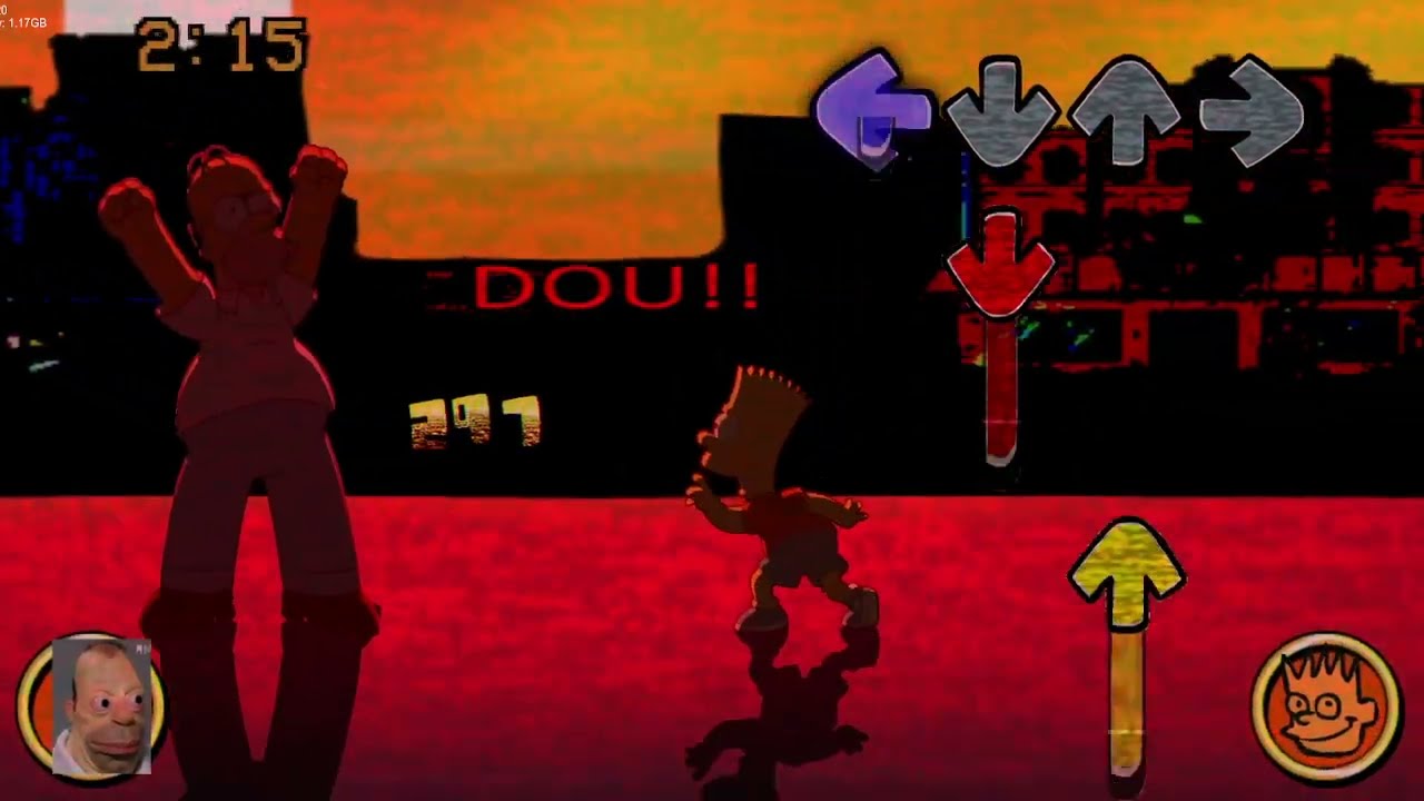 FNF Amazing Lyrics Mod with Simpsons - dura's eternal madness | Friday Night Funkin'