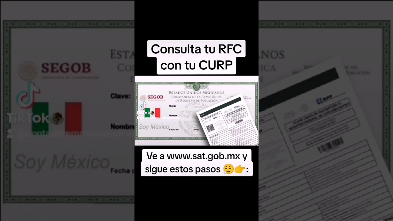 As&iacute; puedes consultar tu RFC, r&aacute;pidamente, usando tu CURP y otros datos b&aacute;sicos. #rfc #contador #curp