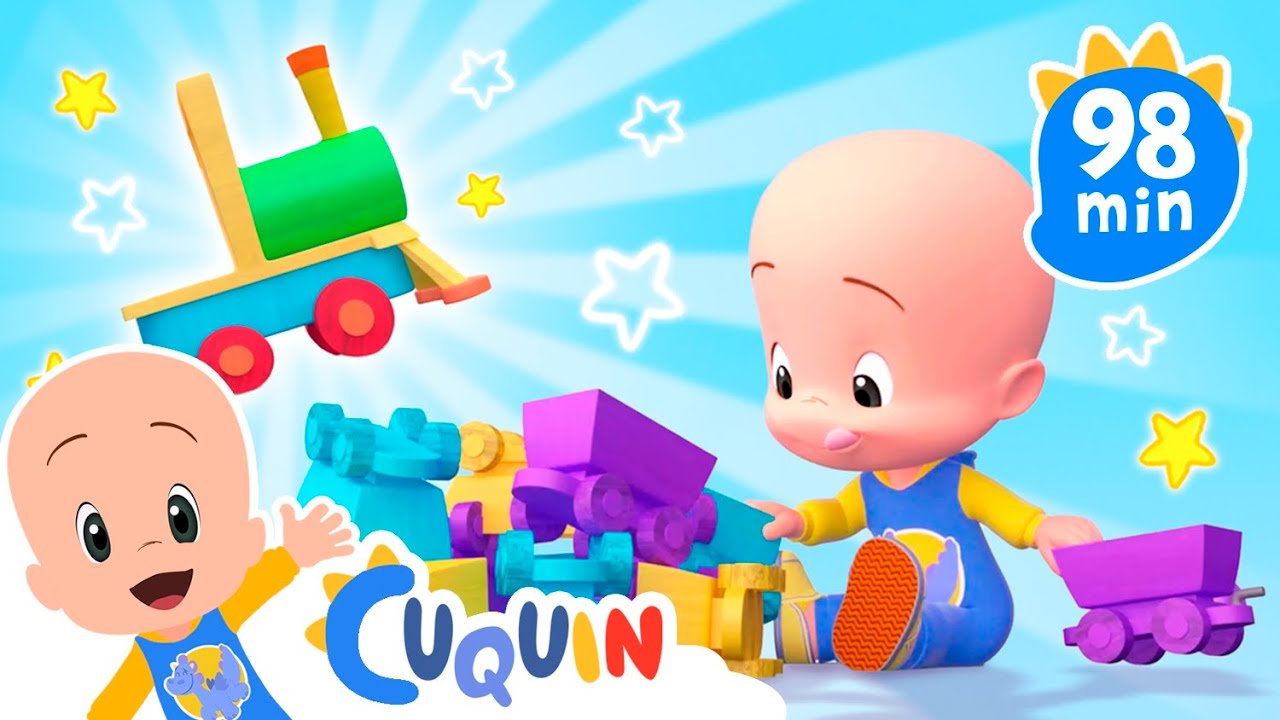 Cleo and Cuquin Indonesia 🚂 Kereta Ajaib warna-warni 🚂 Lagu anak-anak | Video pendidikan