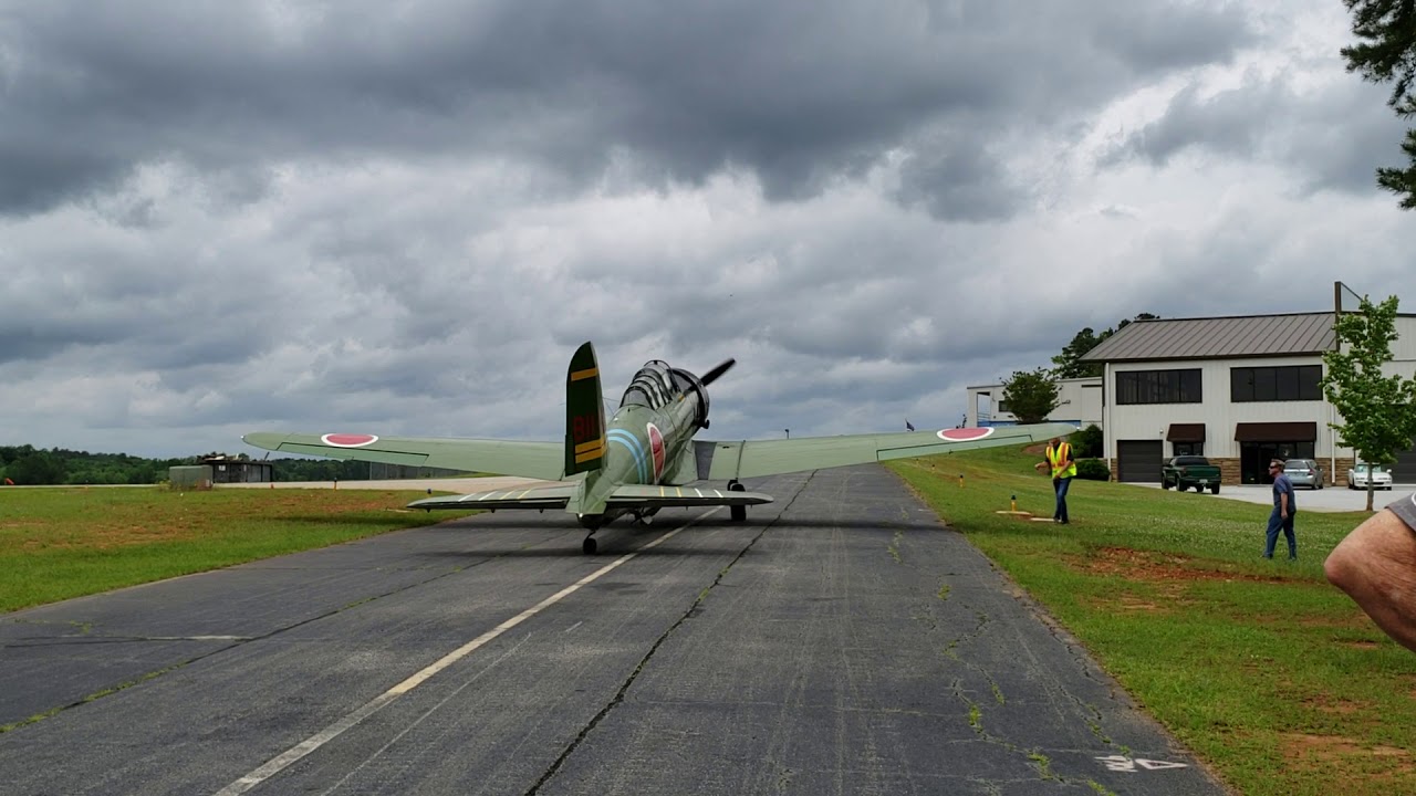 Nakajima B5N Kate (Replica) taxis to the runway at Dixie Wing