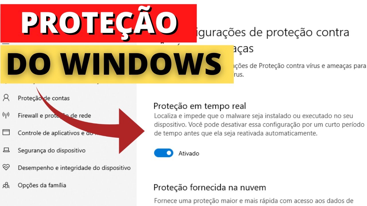 Como ativar e desativar a prote&ccedil;&atilde;o do Windows