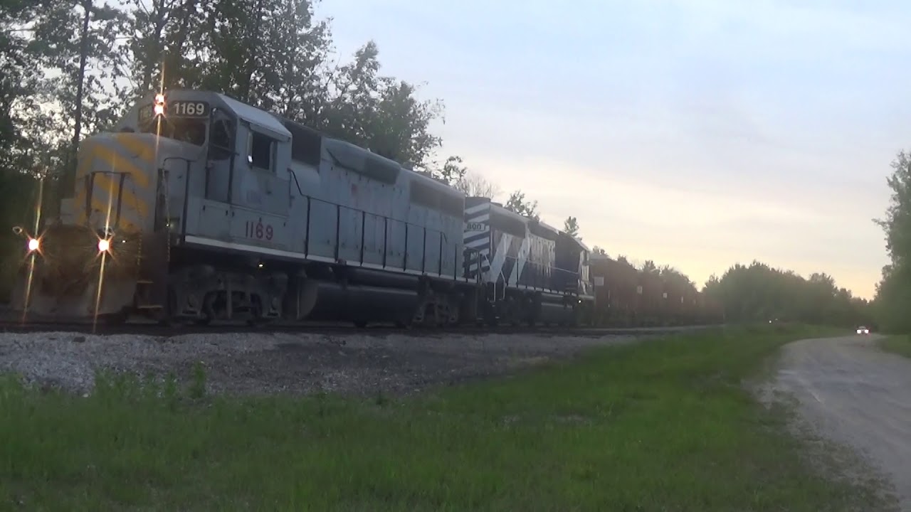 Lake State railway train 326 Harrisville MI depot June 26th 2015