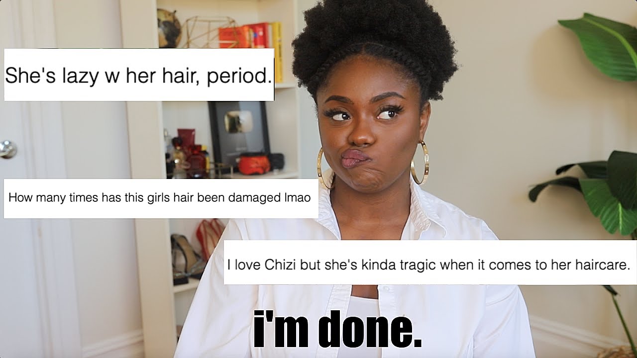 i'm leaving the natural hair community. Reacting To Hateful Comments..