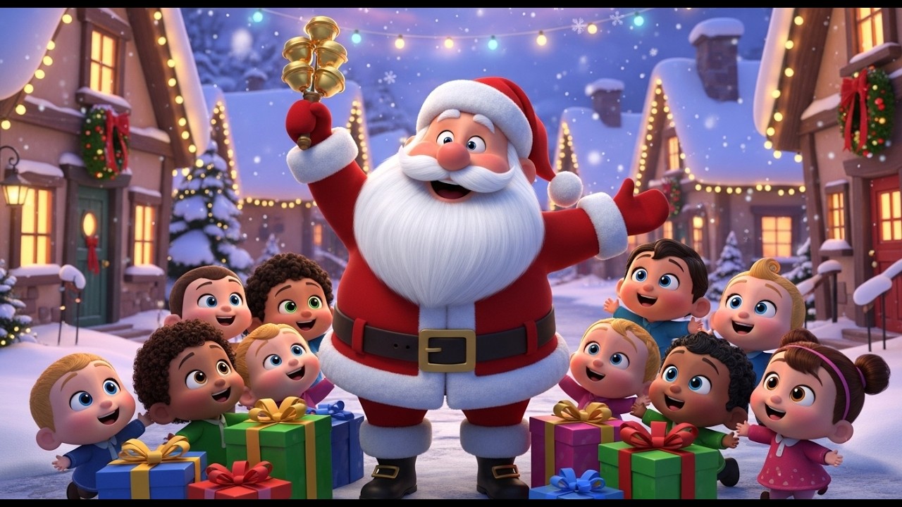 🎅 Jingle Bell Jingle Bell 🎶 Cute Christmas Rhyme Song for Babies, Toddlers & Preschool Kids