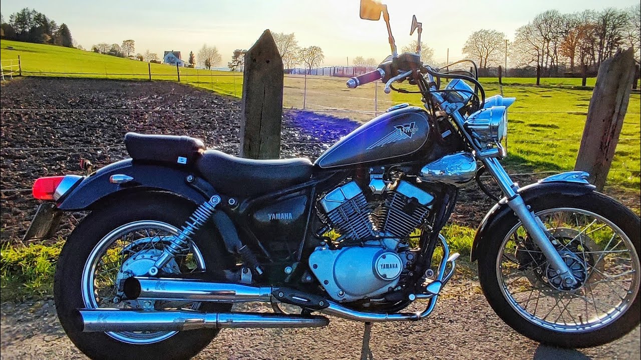 Yamaha Virago 125 Straight Pipe Onboard Ride | TurboKit Exhaust| POV