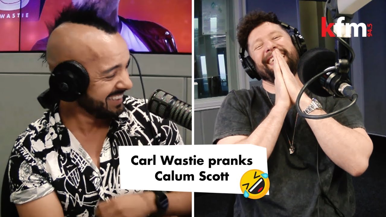 Carl Wastie pranks Calum Scott on the Kfm Top 40