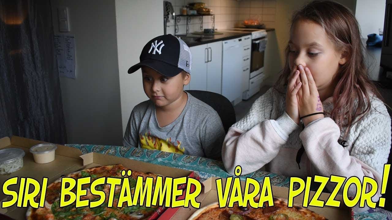 SIRI BESTÄMMER VÅRA PIZZOR 🥵 | CHALLENGE