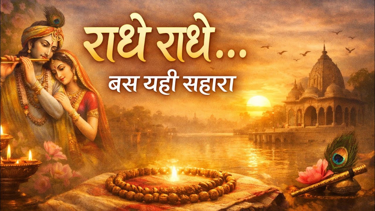 सिर्फ राधा नाम… और मन शांत 🙏 | Radha Naam Jap | Peaceful Chanting | Bhakti Meditation #krishnavani