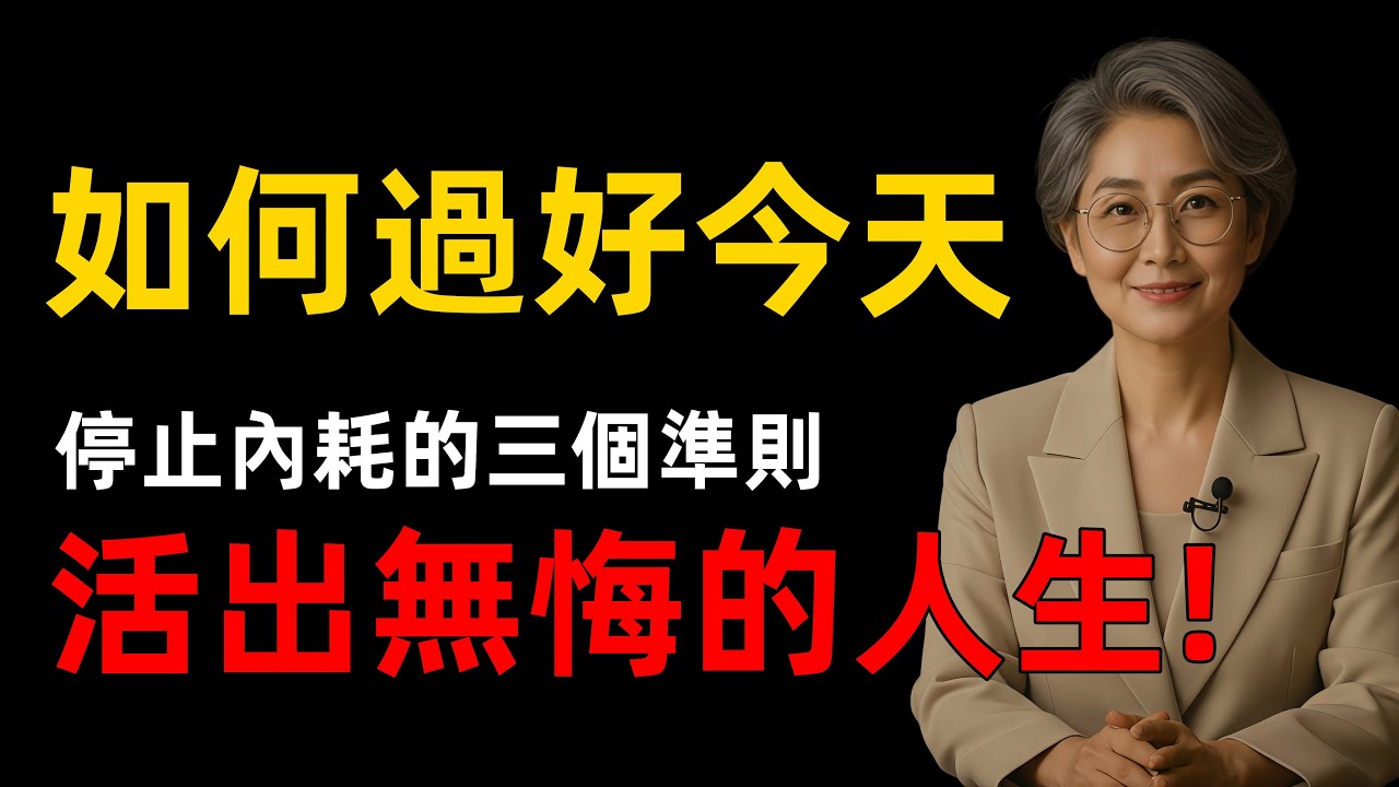 別讓今天，成為明天的遺憾：關於“活在當下”最清醒的三個真相!