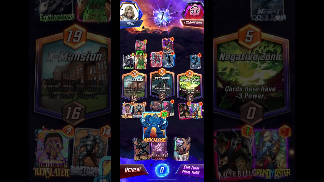 #marvelsnap Hellcow + Mobius + apocalypse deck, discard is back