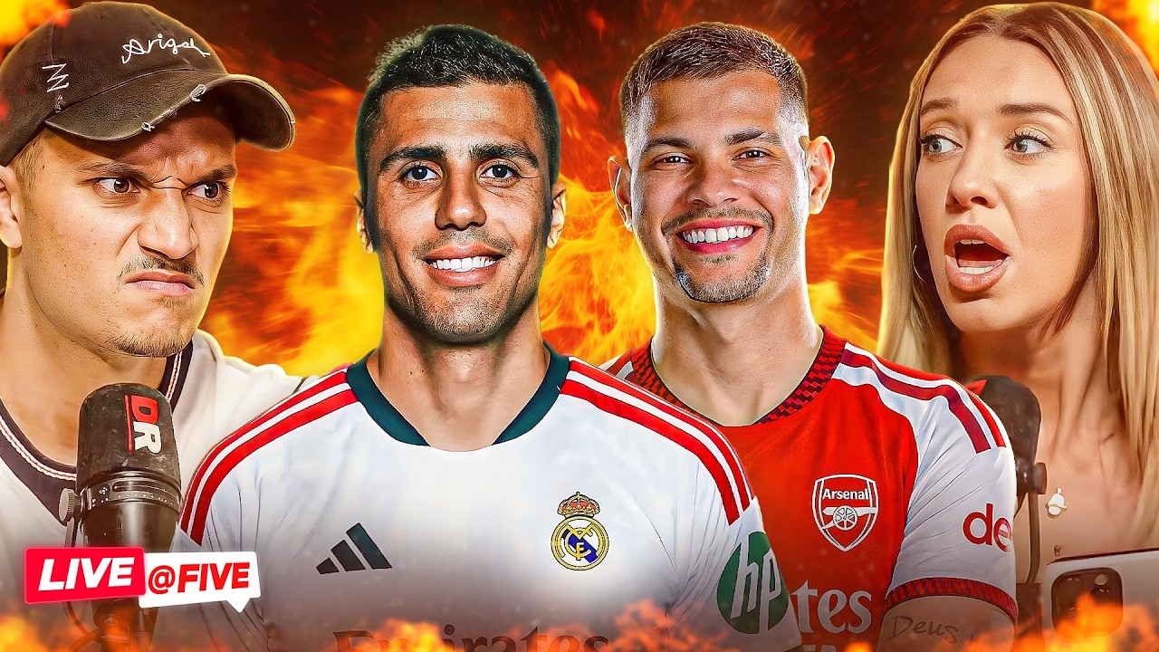 Vini JR To STAY! Arsenal Bid &pound;75M For Bruno! Barcola WANTS Liverpool! | Live At 5