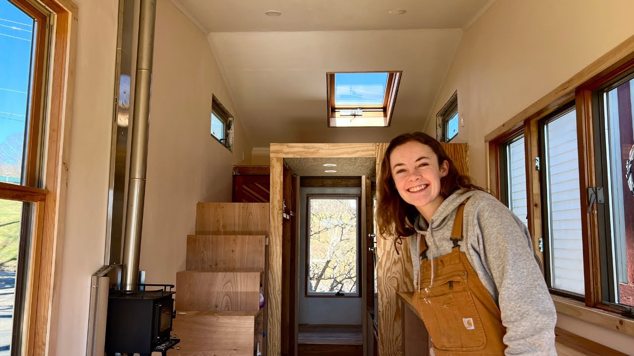 Tiny House Build Continues - Bathroom, Woodstove, Mayhem!