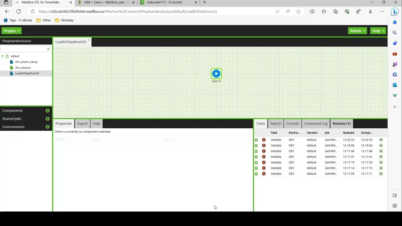 1. How to connect s3 to matillion etl