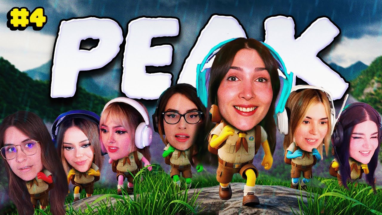 CON LAS TETACAS! 👀🤣 | NEZUMI juega PEAK con RIVERS, ARI, AMA, REN, ROCIO y CAPRI
