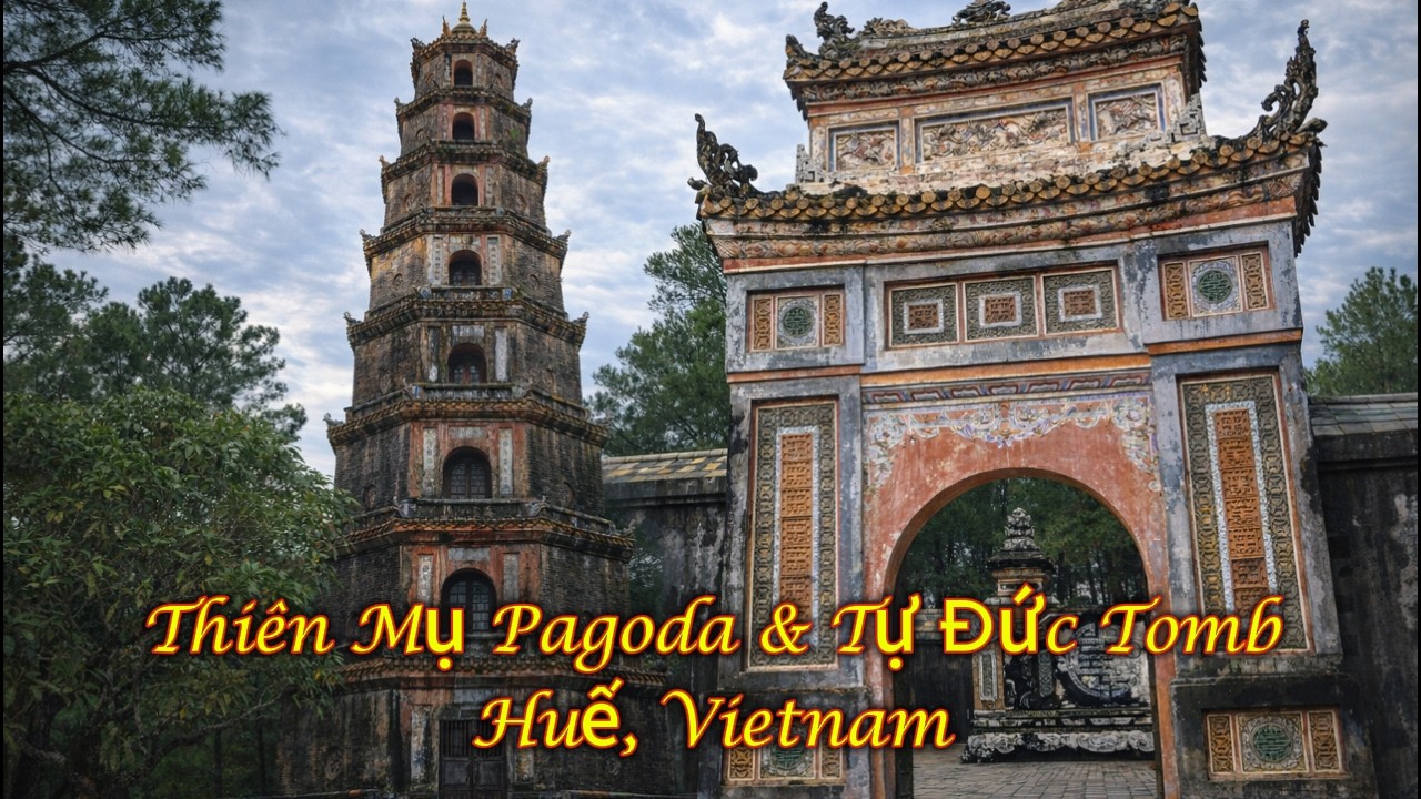 Пагода Тхиен Му и гробница императора Ту Дыка, Хюэ, Вьетнам
