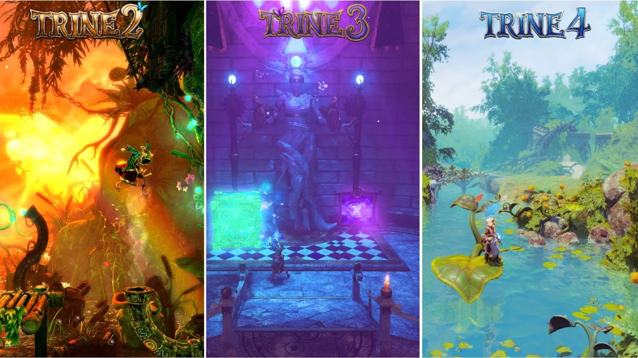 Сравнение игр серии Trine | Trine 2, 3 и 4 &ndash; Физика, детализация и анимация