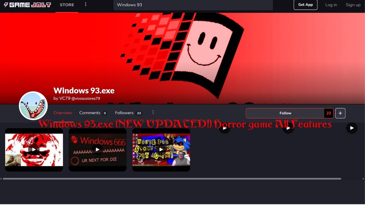 Windows 93.exe (NEW UPDATED!) Horror game All Features