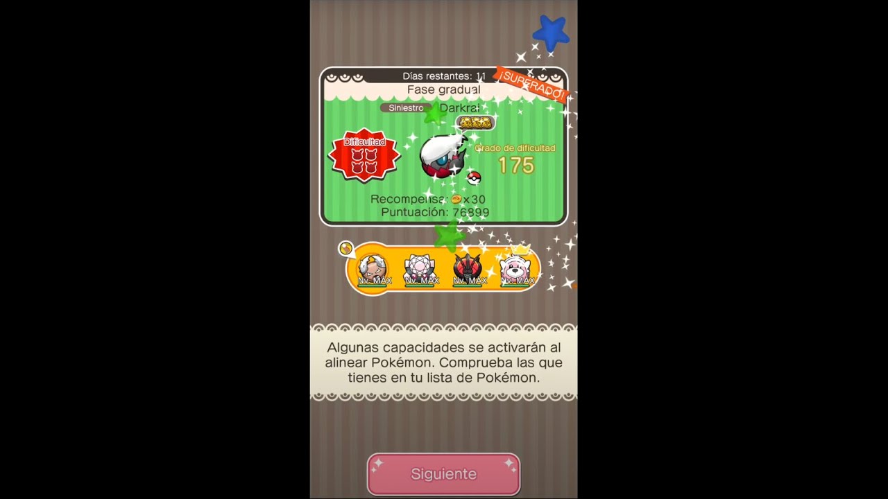 Pokémon Shuffle Darkrai Fase Gradual 175 + TRUCO