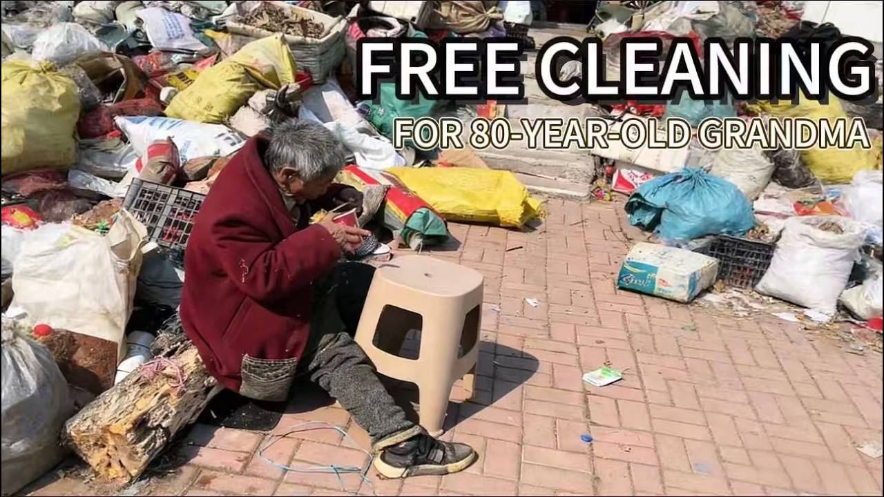 We Cleaned the Home of an 80-Year-Old Deaf Grandma — She Had Been Living in Trash for Decades