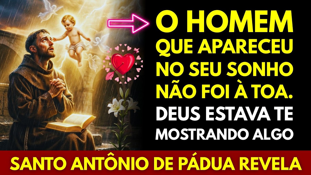 💖O HOMEM QUE APARECEU NO SEU SONHO NÃO FOI À TOA. DEUS ESTAVA TE MOSTRANDO ALGO...