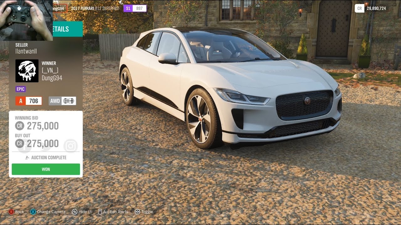Forza Horizon 4 Auction House Sniping Jaguar I-Pace
