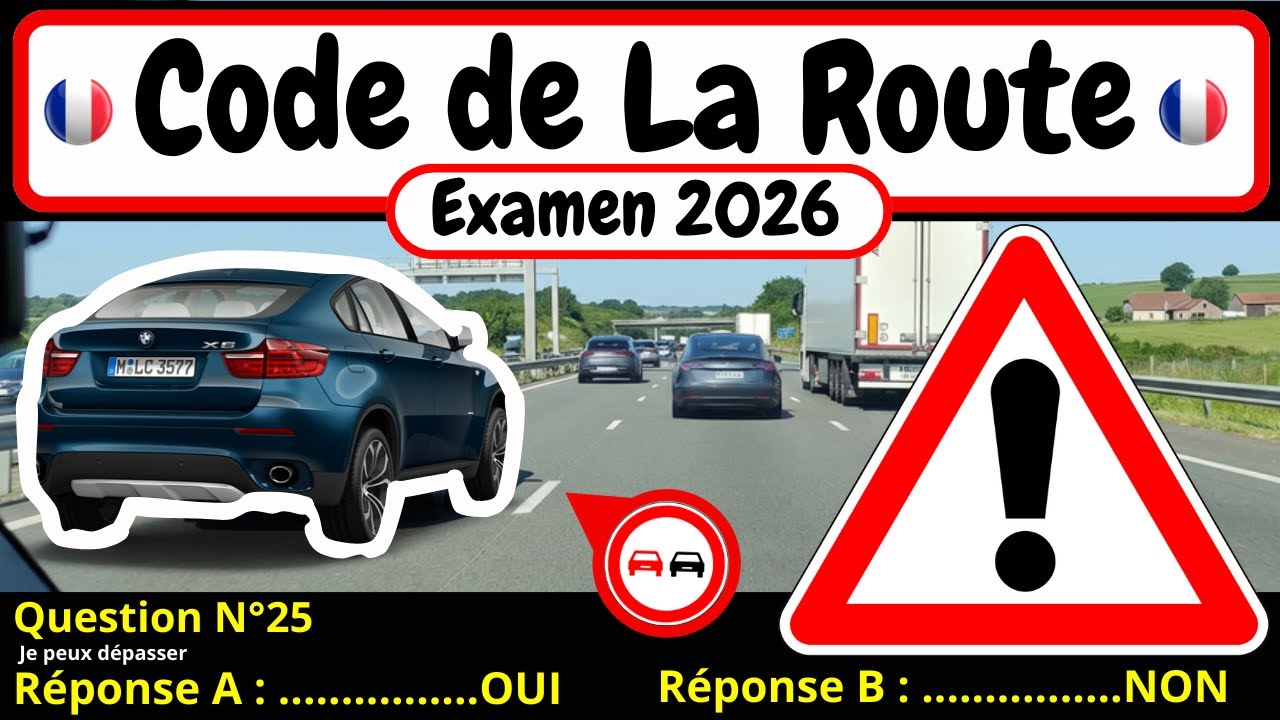 ✅ TEST GRATUIT DU CODE DE LA ROUTE 2026 🚗 #166
