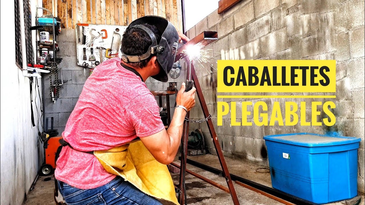 COMO HACER CABALLETES O BURROS 🐴DE TRABAJO🧰 PLEGABLES