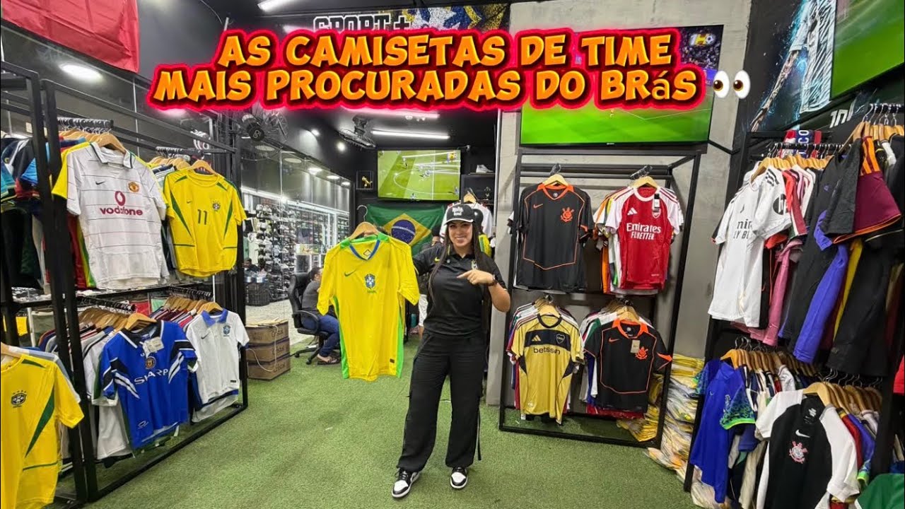 ⚠️🔥 AS CAMISETAS DE TIME MAIS PROCURADA DO BRÁS 