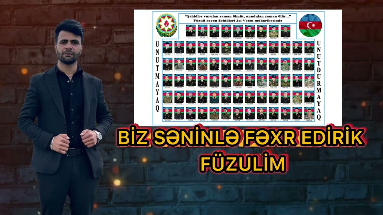 Teyyub F&uuml;zuli Yep yeni İfa Sizin &uuml;&ccedil;&uuml;n (Biz səninlə Fəxr edirik F&uuml;zulim