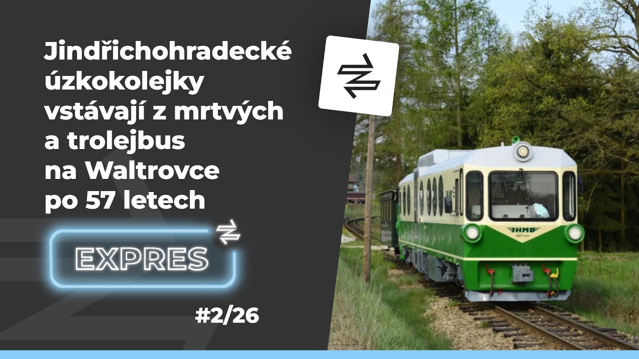 METROBUS EXPRES #2: Jindřichohradeck&eacute; &uacute;zkokolejky ož&iacute;vaj&iacute; a trolejbus na Waltrovce po 57 letech