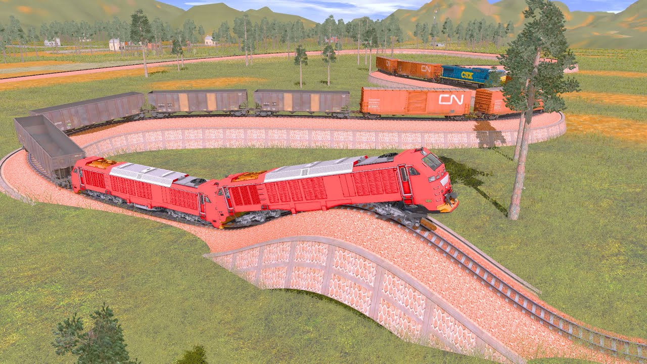 This Train Zigzags To Transport Goods |  Trainz Railroad Simulator 2019