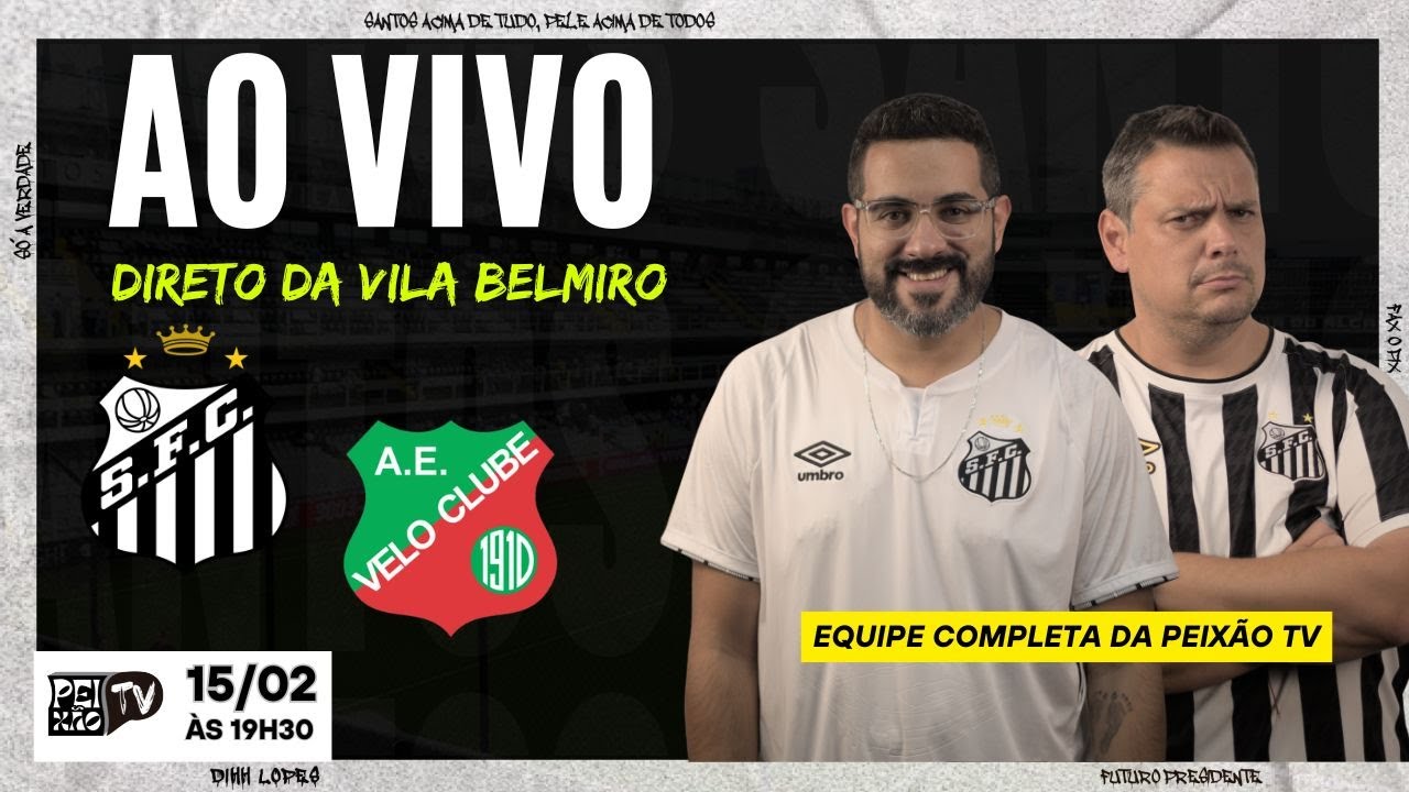 SANTOS E VELO CLUBE - AO VIVO DA VILA BELMIRO