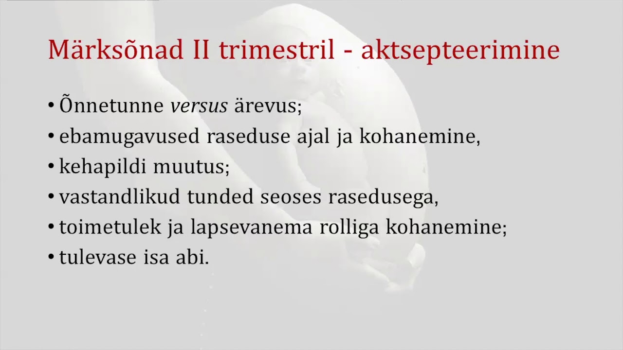 Rasedusaegne kohanemine ehk mis toimub Sinu peas
