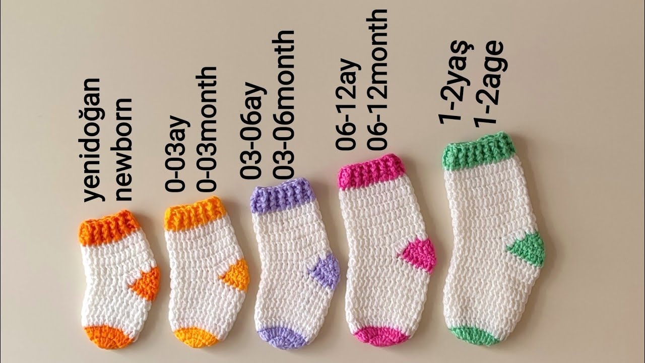 Easy Crochet✅ Artık Her Yaş İçin Çorap Örmek Çok Kolay Olacak✅En Kolay Tarif Yayında✅crochet socks