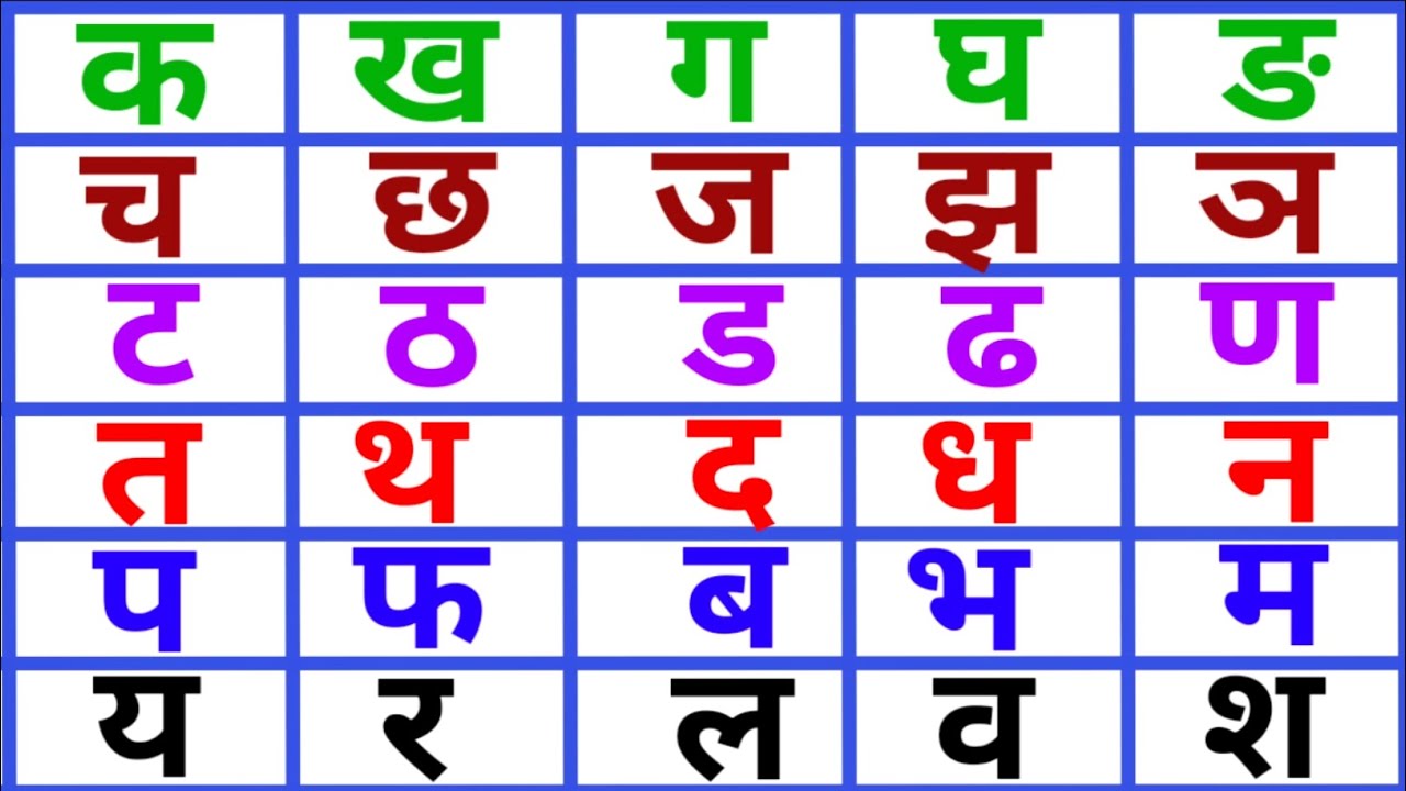 क ख ग घ | हिंदी वर्णमाला | Hindi Varnamala | क ख ग घ हिन्दीवर्णमाला | K Kh G Gh Hindi Me | कखगघ 
