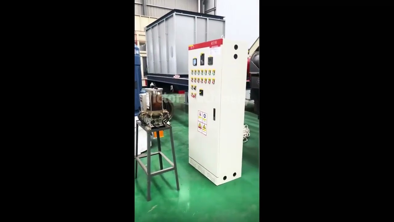 The pellet mill turns sawdust into pellets. #pelletmill