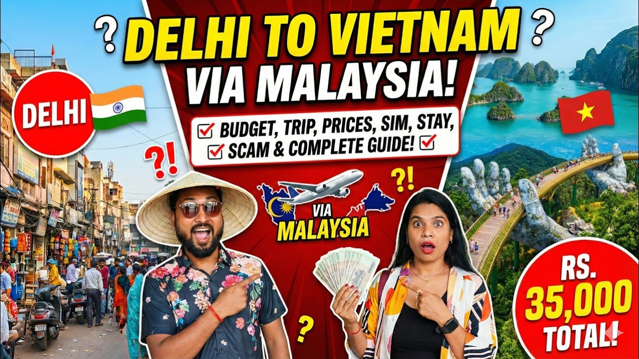Finally Vietnam Pauch Gye! 😍 Kuala Lumpur to Hanoi Flight + Immigration Process | Delhi to Vietnam