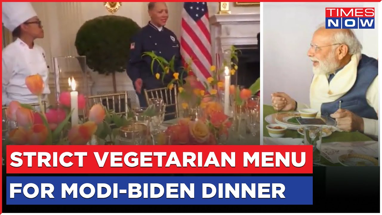 PM Modi US Visit: Strict Vegetarian Menu For PM Modi-Joe Biden State Dinner At The White House