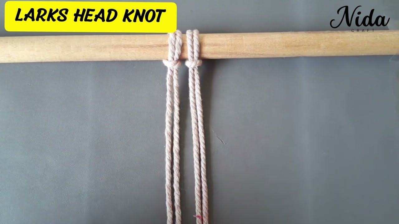 Macrame Knot For Beginner | Larks Head Knot