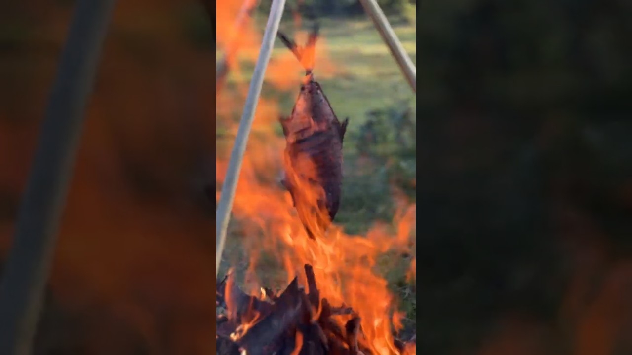 Roasting a Whole Sea Fish 🐟🔥|