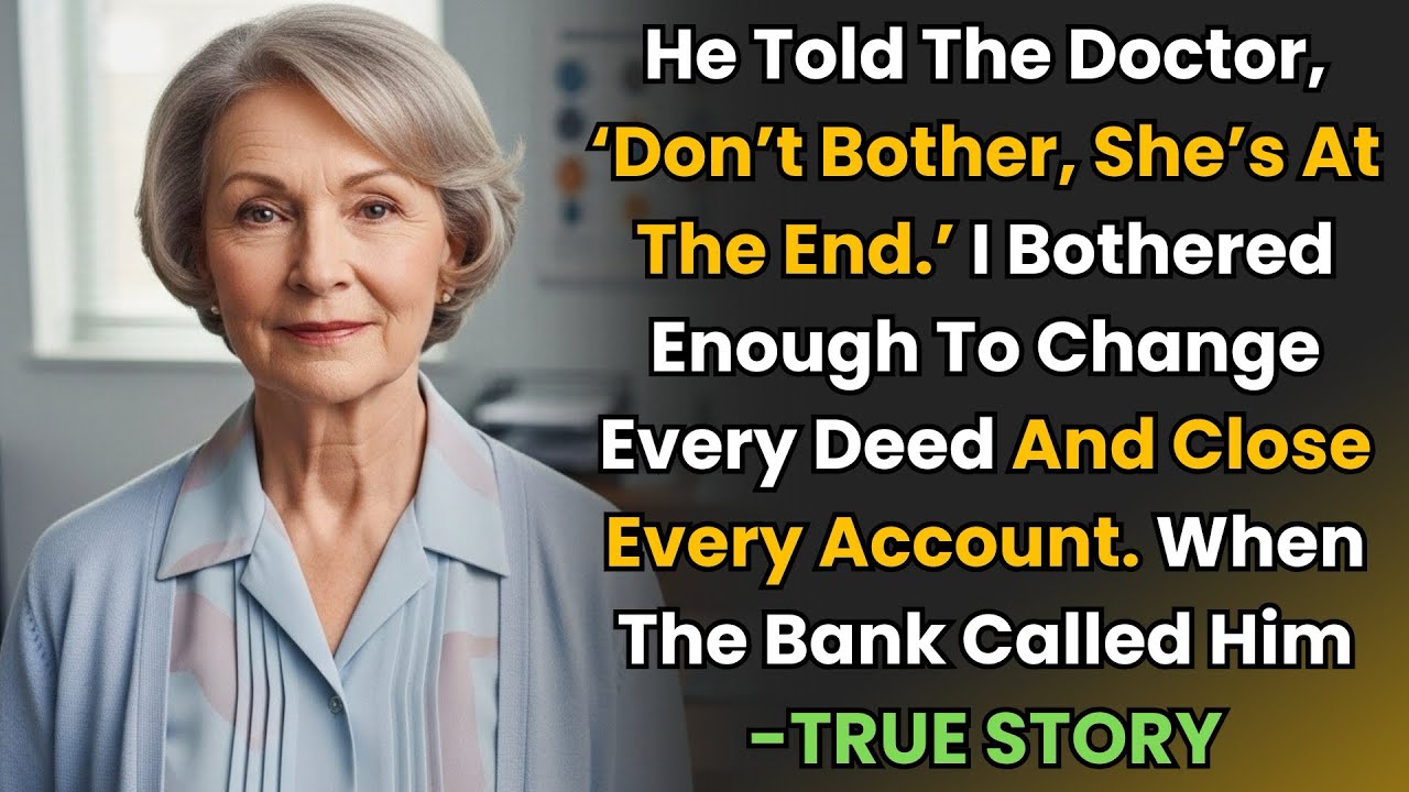 HER TRUE STORY FROM FLORIDA 👵💔 “He said , ‘She’s At the End.’ So She Closed Every Account And...