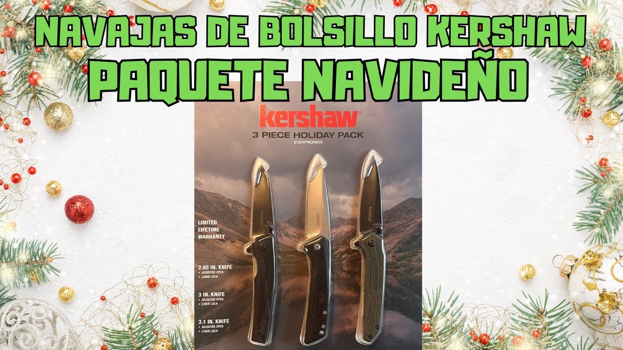 NAVAJAS DE BOLSILLO KERSHAW PAQUETE NAVIDEÑO