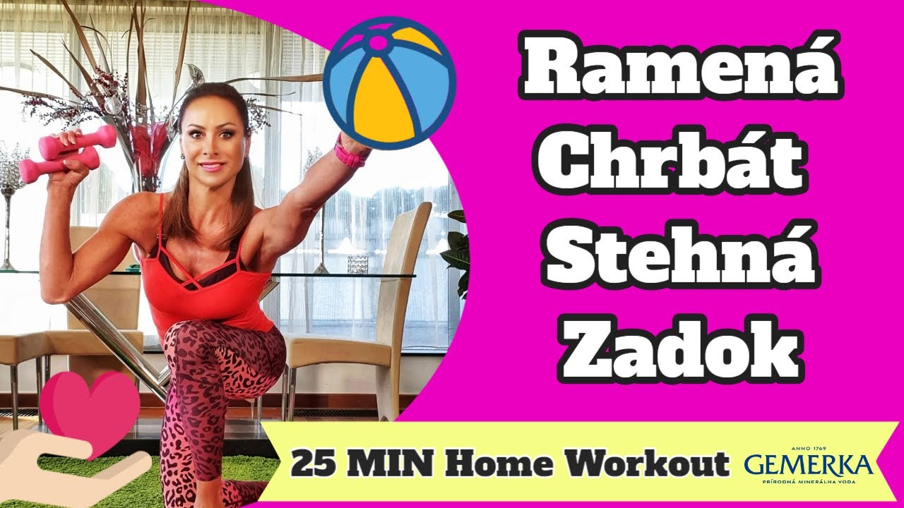 Ramená - Chrbát - Stehná - Zadok | Ako cvičiť doma #16