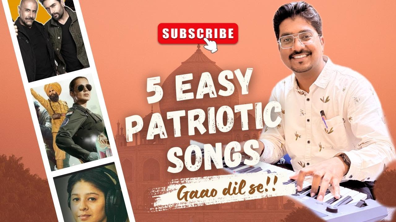 5 Patriotic Songs | Perfect for School & Patriotic Day Celebration | KSV Music Tutorials | Tarun Rao